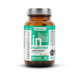 Insulinmed herballine 60 kaps. PharmoVit poziom glukozy czarny pieprz BioPerine Morwa biała chrom cynamonowiec gurmar