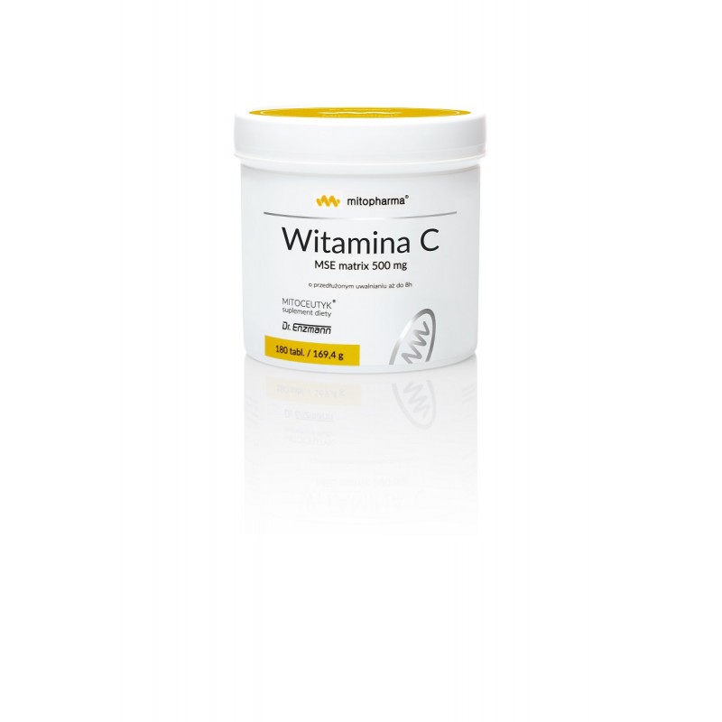 Witamina C MSE 180 tabl. mitopharma Dr. Enzmann Matrix Naturalna witamina C kwas L-askorbinowy