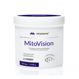 MitoVision 120 kaps. Dr Enzmann tauryna koenzym Q10 kwas alfa liponowy cynk niacyna luteina