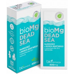 bio Magnez z Morza Martwego Dead Sea 400mg 7 saszetek witaminy B6 B12 bioFarmacja