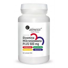 Diosmina mikronizowana PLUS 500 mg 100 tabl. Aliness Diosmina Hesperydyna  Witamina C  Rutyna
