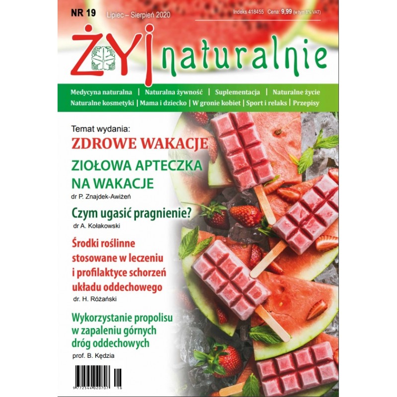 Czasopismo "Żyj Naturalnie" lipiec sierpień 2020 numer 19
