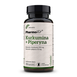 Kurkumina + piperyna 90 kaps. PharmoVit Curcuma longa Piper nigrum