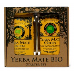 Yerba Mate Bio starter set Mate Green Organic 50g + Mate Green Limao 50g + bombilla