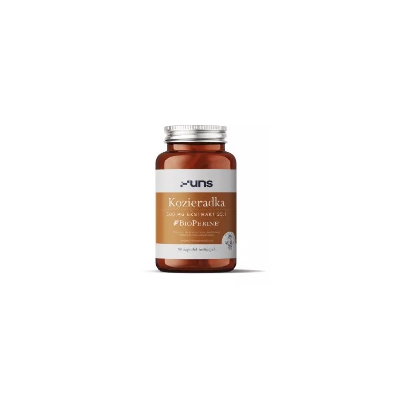 Kozieradka 500mg 90 kaps. UNS kozieradka pospolita Trigonella foenum-graecum L. saponiny furostanolu Piper nigrum
