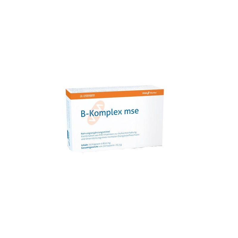 Witamina B kompleks MSE 30 kapsułek 8 witamin z grupy B