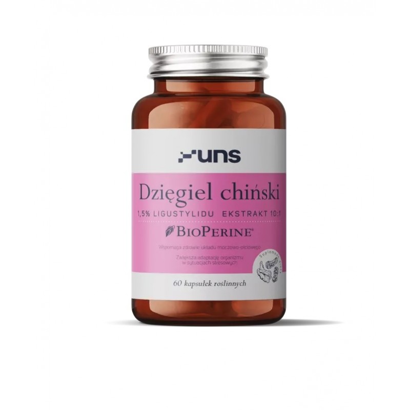 Dzięgiel chiński 60 kaps. UNS ligustylid BioPerine Angelica sinensis
