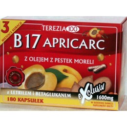 B17 Apricarc 180 szt B17 amigdalina letril tabletki pestki moreli reishi boczniak Suplement diety B17 Apricarc