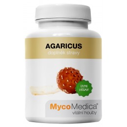 Agaricus 90 kaps. 30% polisacharydów MycoMedica pieczarka brazylijska Agaricus blazei Murill