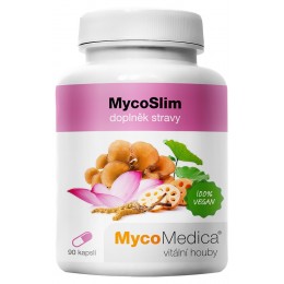 MycoSlim 90 kaps. MycoMedica He Ye Shan Zha Ze Xie Fu Ling Huang Qi Bai Zhu Maitake Cordyceps