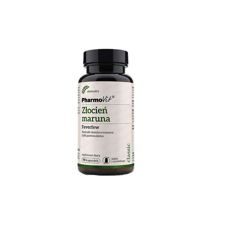 Złocień maruna 90 kapsułek PharmoVit Tanacetum parthenium Feverfew