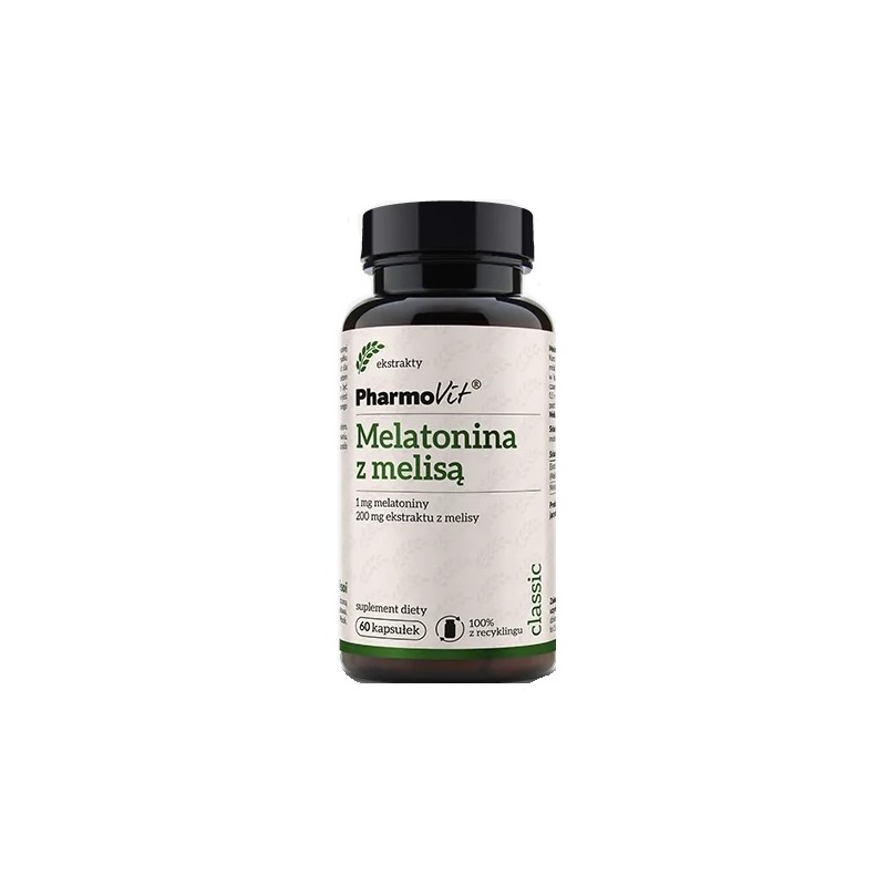 Melatonina z melisą 60 kaps. PharmoVit Melissa officinalis