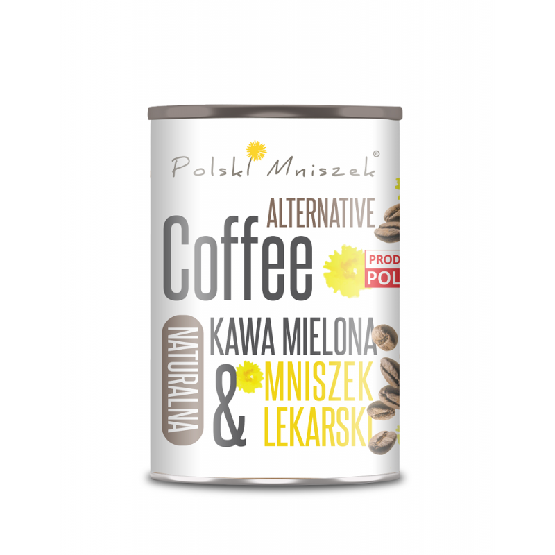 Alternatywa Kawy Z Korzenia Mniszka Lekarskiego z Naturalną Kawą Mieloną 150G Polski Mniszek