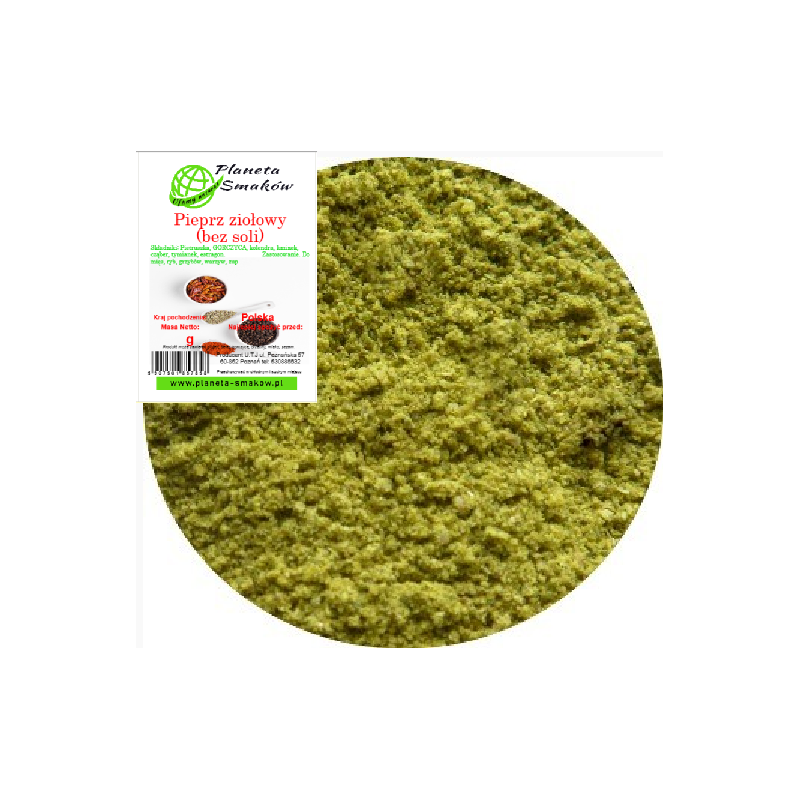 Pieprz ziołowy - bez soli - 80g Planeta Smaków