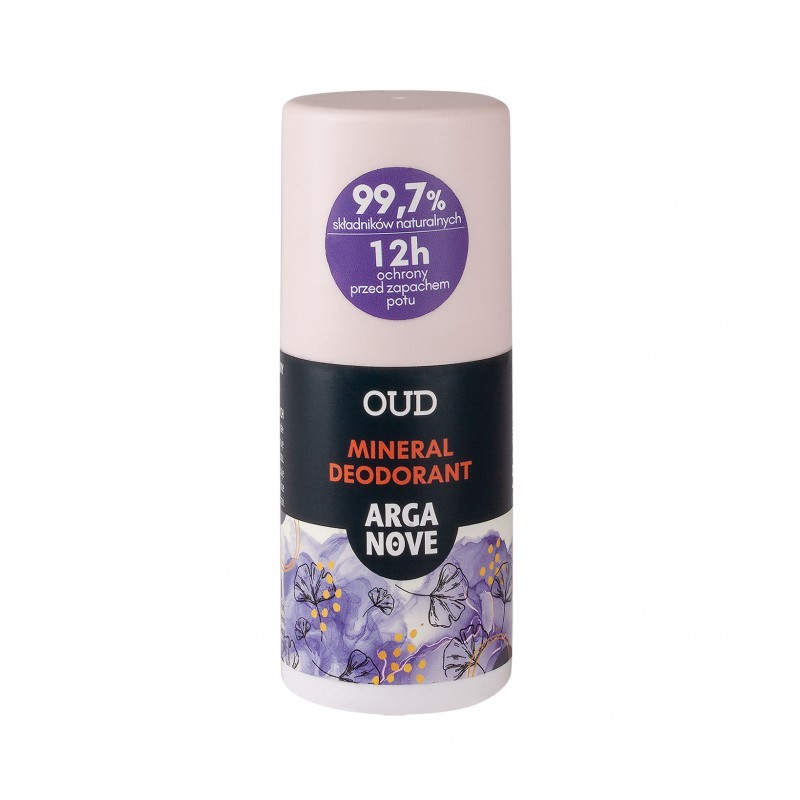 Dezodorant mineralny roll-on OUD 50ml Agranove alunowy dezodorant z bio arganem drzweo arganowe