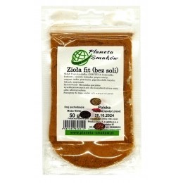 Zioła fit - bez soli - 50g Planeta Smaków papryka słodka gorczyca kozieradka kurkuma kolendra oregano bazylia