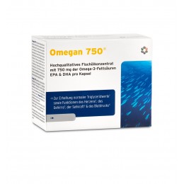 Omegan 750 - 60 kaps. Intercell Pharma Omega 3 DHA EPA Kwas eikozapentaenowy Kwas dokozaheksaenowy