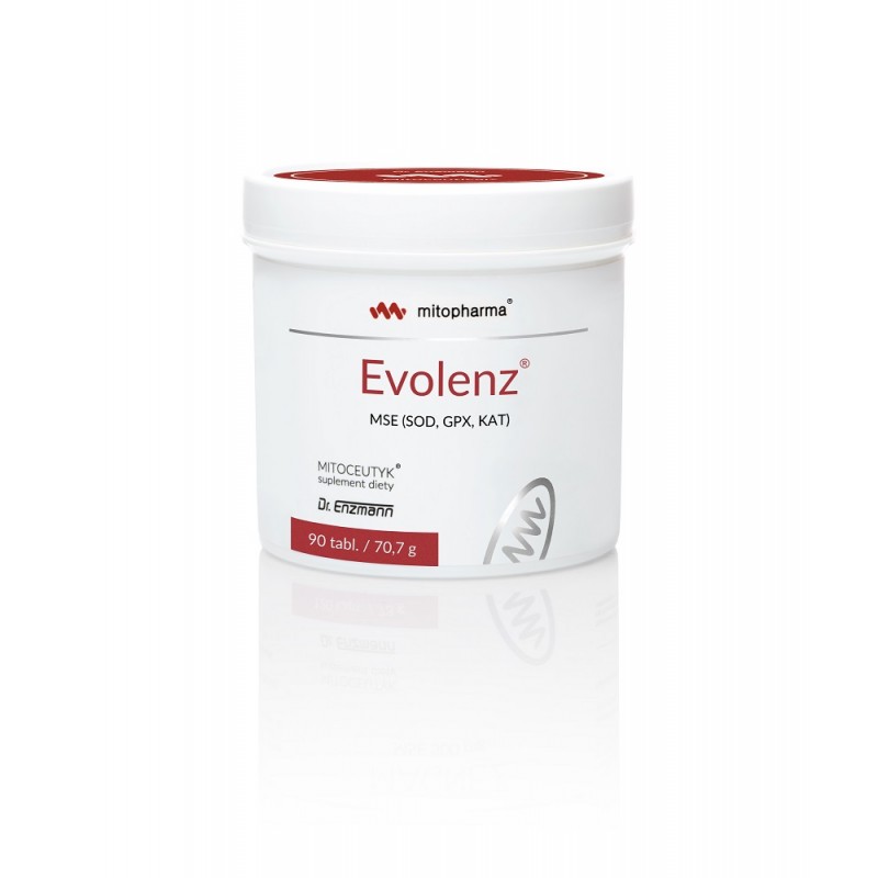 Evolenz III MSE 90 tabletek mitopharma Dr. Enzmann Enzymy Antyoksydanty wyciąg z kiełków pszenicy kukurudzy soi witamina B12