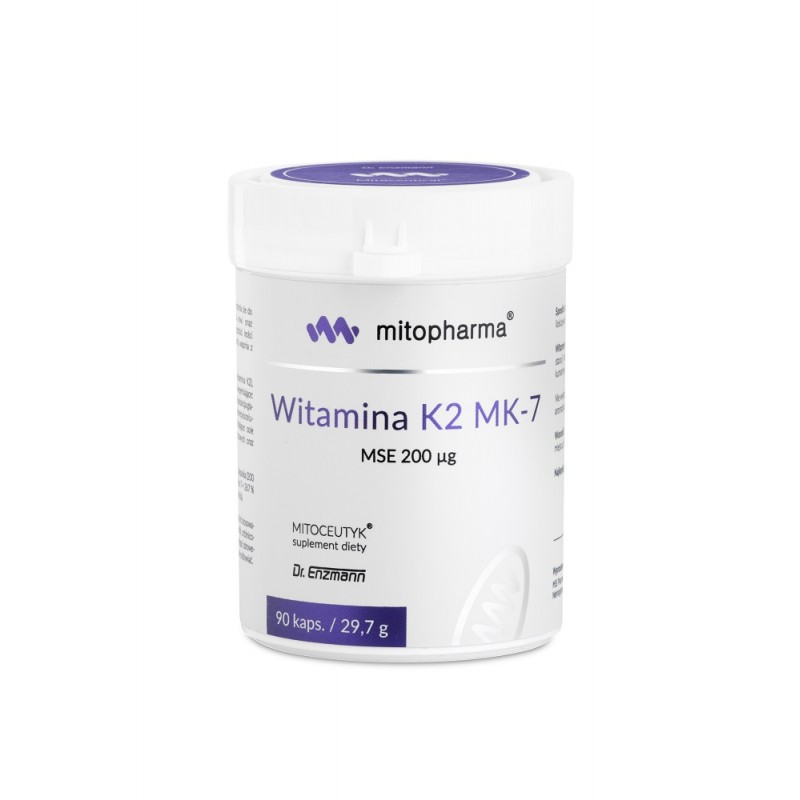 Witamina K2 MK7 - 90 kapsułek mitopharma Dr. Enzmann menachinon 7
