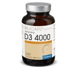 Witamina D3 4000 IU - 120 kaps. Formeds olicaps cholekalcyferol z lanoliny