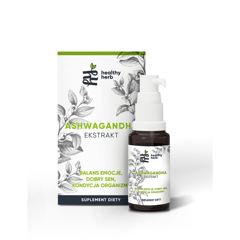 Ashwagandha ekstrakt 30ml Healthy Herb Withania somnifera