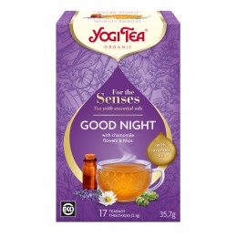 Yogi Tea Good Night Spokojna noc 17 sasz. herbata ziołowa z lawendowym olejkiem eterycznym bio