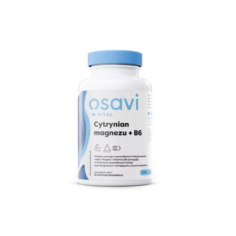 Cytrynian magnezu + B6 - 90 kaps. Osavi