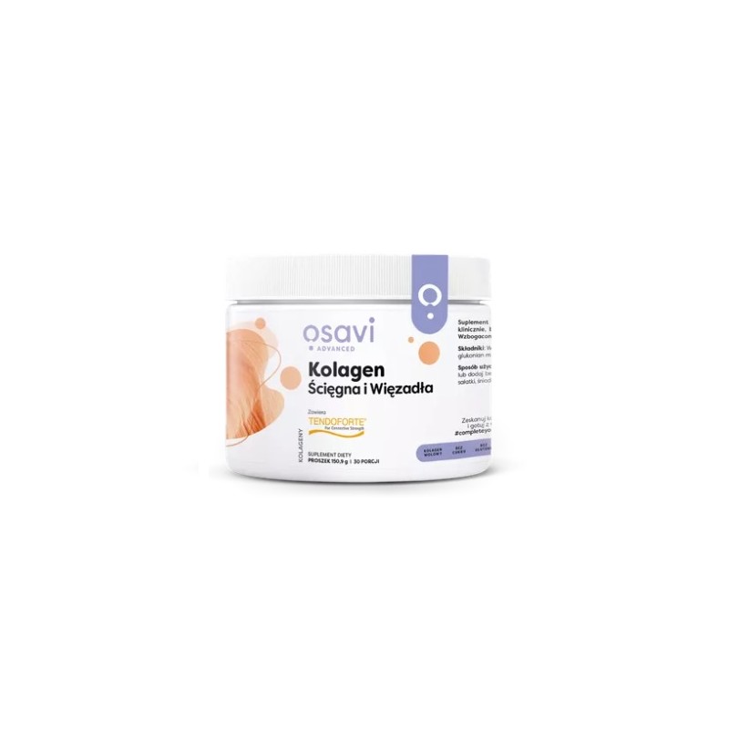 Kolagen Ścięgna i Więzadła 150g Osavi tendoforte bioaktywne peptydy kolagenowe miedź mangan