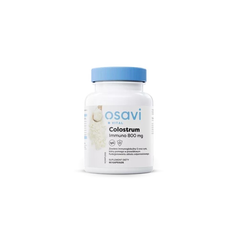 Colostrum Immuno 60 kaps. Osavi colostrum bovinum siarka bydlęca immunoglobuliny G glukonian cynku