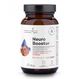 Neuro Booster 60 kaps. Aura Herbals monohydrat kreatyny kofeina l-leucyna