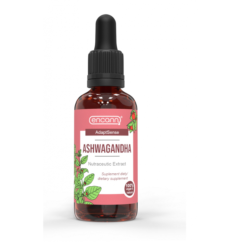 Ashwagandha 50ml Encann AdaptSense Nutraceutic Extract Witania ospała Withania somnifera