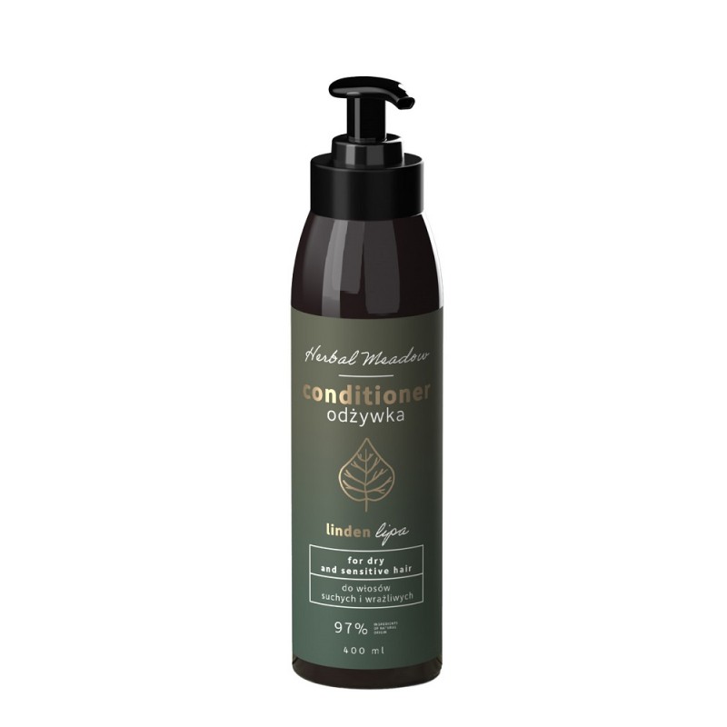 Odżywka do włosów suchych i wrażliwych 400ml Herbal Meadow Hiskin lipa prawoślaz żywokost oczar wirginijski