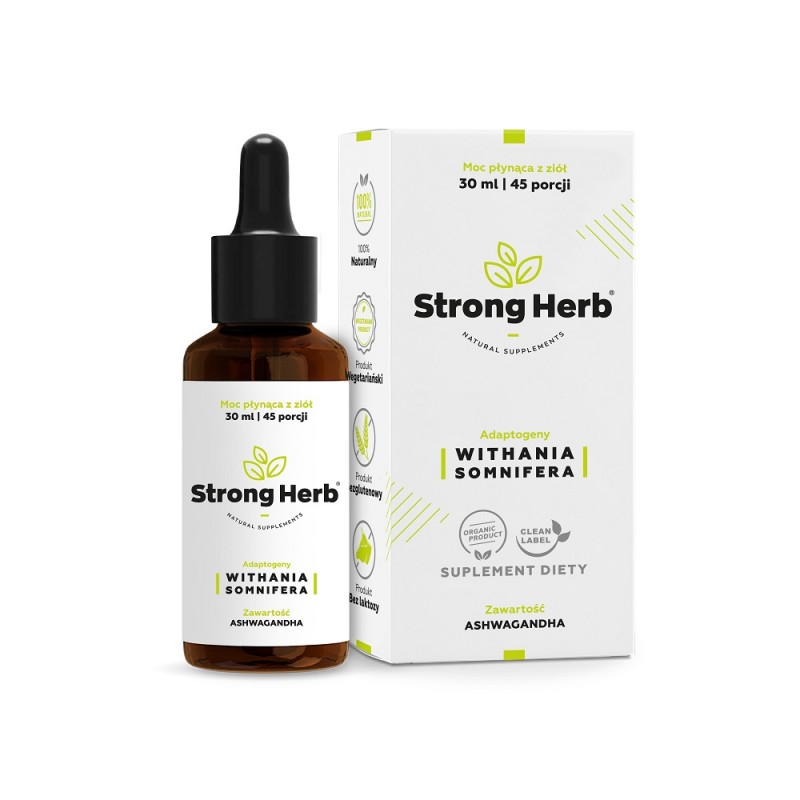 Adaptogeny WITHANIA SOMNIFERA 30ml Strong Herb Ashwagandha
