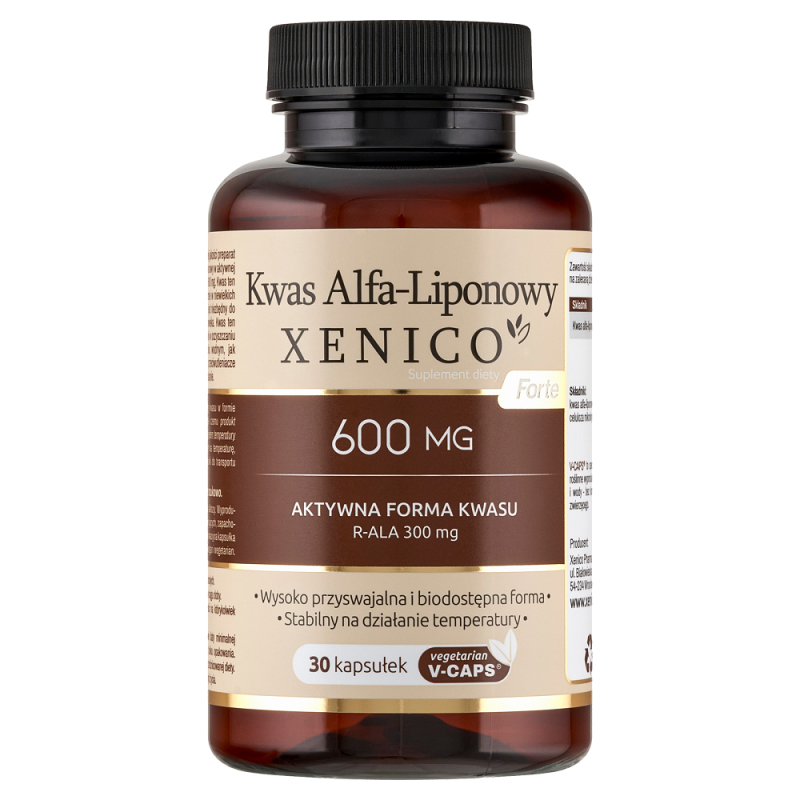 Kwas Alfa-Liponowy 30 kaps. Xenico R-ALA S-ALA