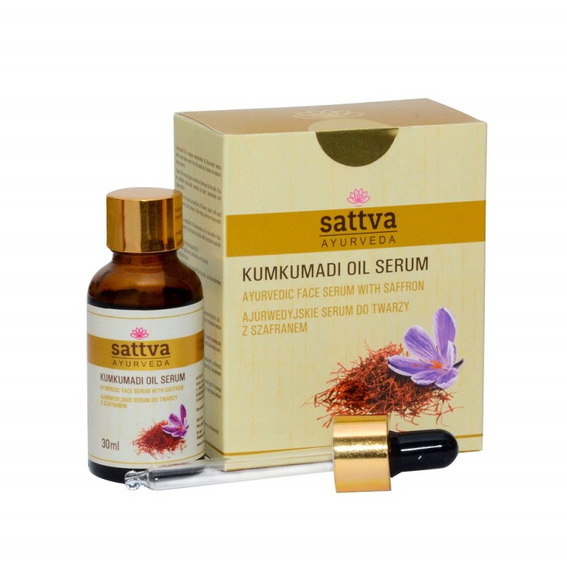 Serum do twarzy z szafranem 30ml Sattva Ayurveda Olejek Kumkumadi