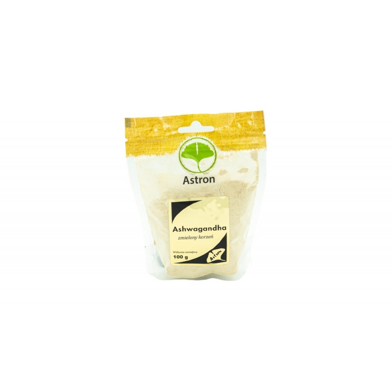 Ashwagandha 100g Astron zmielony korzeń Withania somnifera