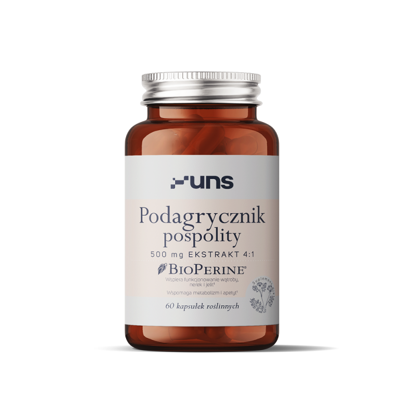 Podagrycznik pospolity 60 kaps. UNS BioPerine Aegopodium podagraria L