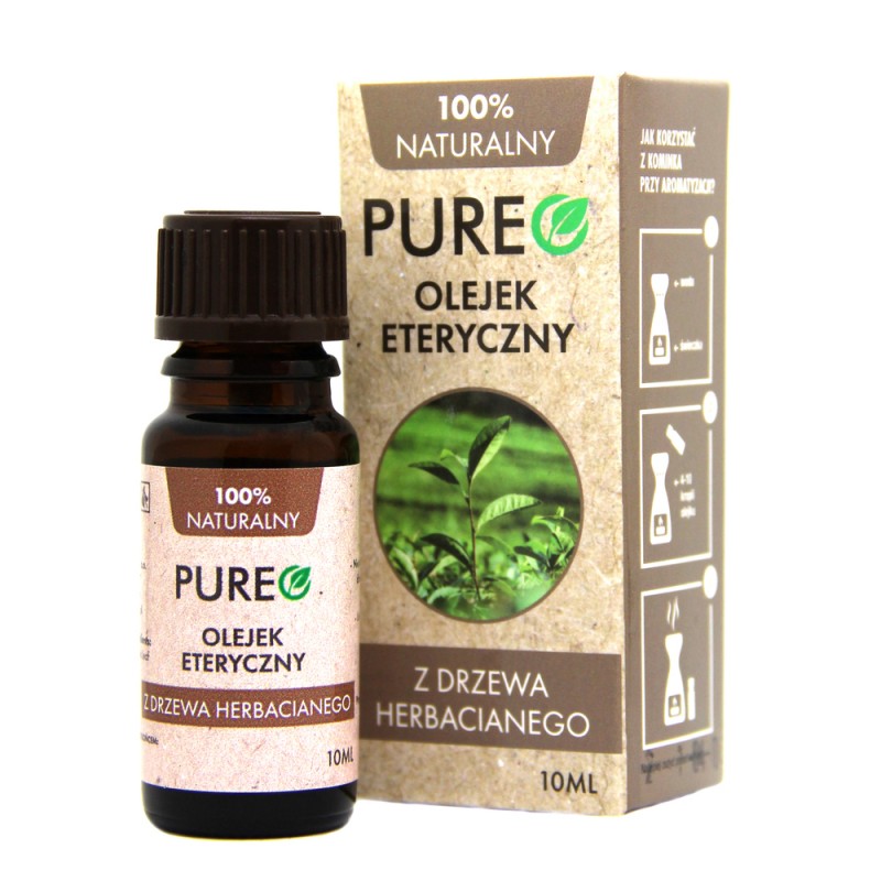 Olejek eteryczny naturalny  z Drzewa Herbacianego 10ml Pureo Melaleuca Alternifolia Leaf Oil