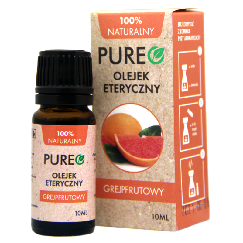 Olejek eteryczny naturalny Grejpfrutowy 10ml Pureo Citrus Paradisi Peel Oil