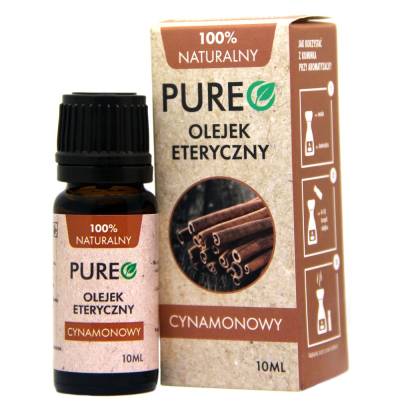 Olejek eteryczny naturalny Cynamonowy 10ml Pureo Cinnamomum Cassia Oil