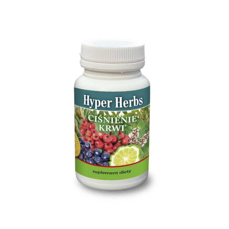 Hyper Herbs 60 kaps. Inwent Herbs ciśnienie krwi głóg aronia serdecznik bergamotka melisa jemioła