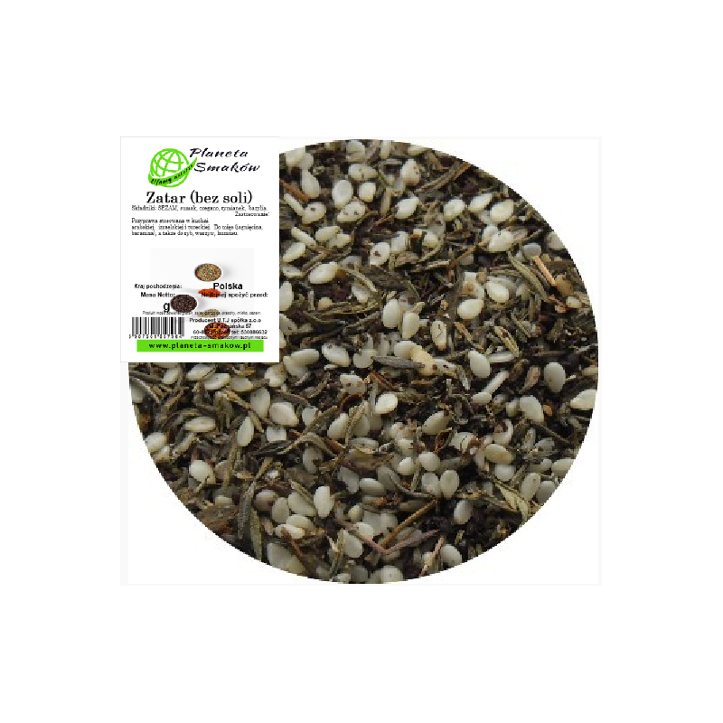 Zatar - bez soli - 40g Planeta Smaków sezam sumak oregano tymianek bazylia