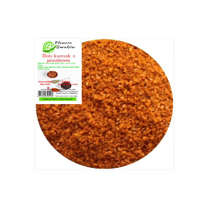 Złoty kurczak z pomidorem 50g Planeta Smaków papryka słodka chilli imbir kurkuma czosnek