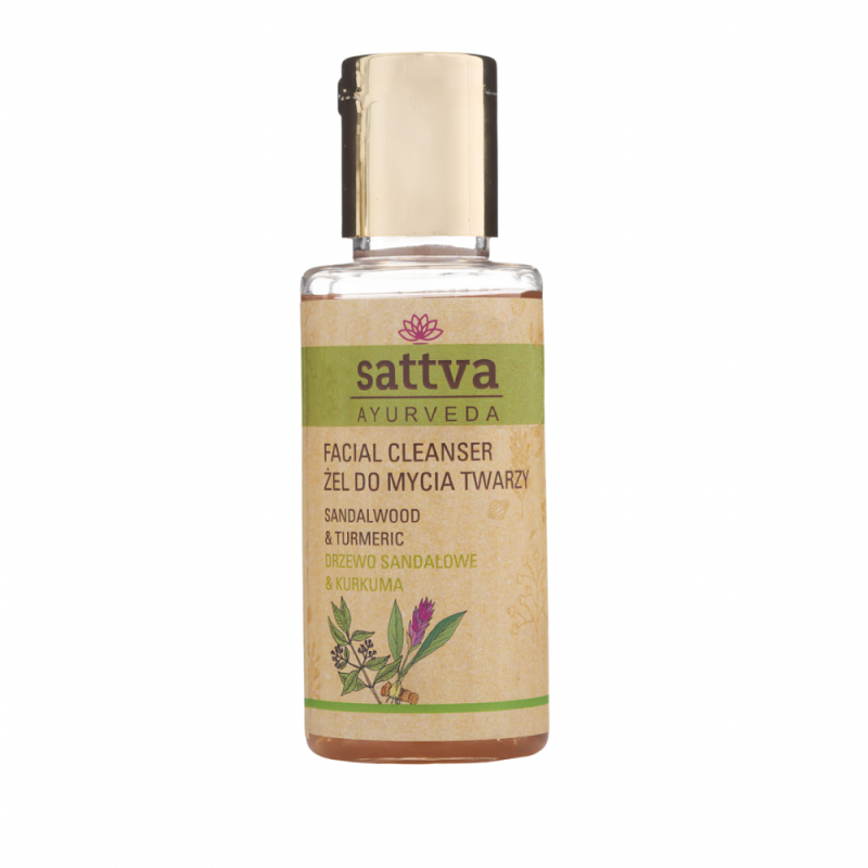 Żel do mycia twarzy drzewo sandałowe i kurkuma 100ml Sattva Ayurveda