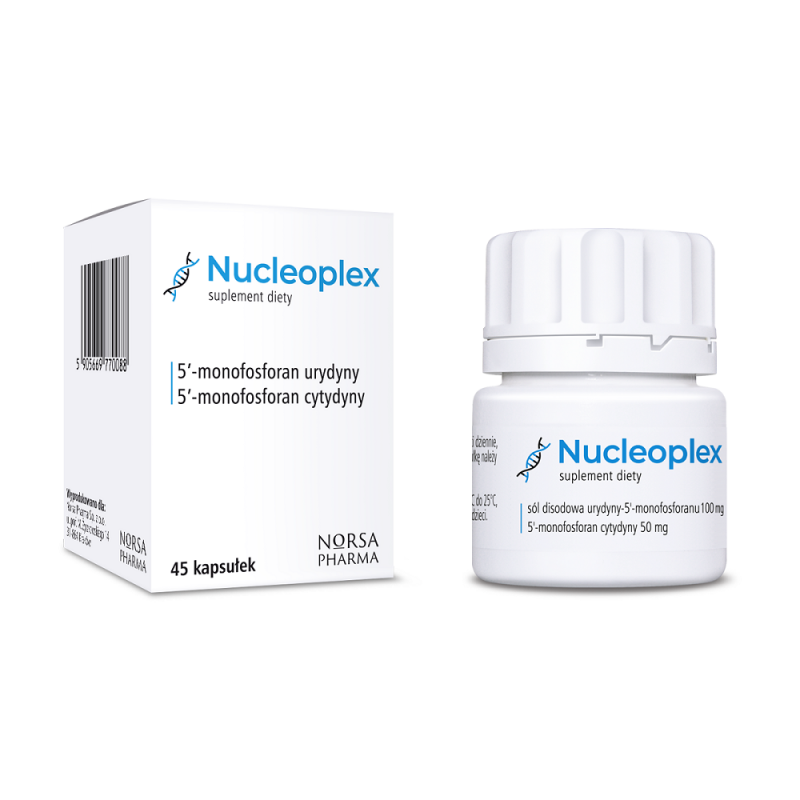 Nucleoplex 45 kaps. Norsa Pharma nukleotydy urydyna cytydyna