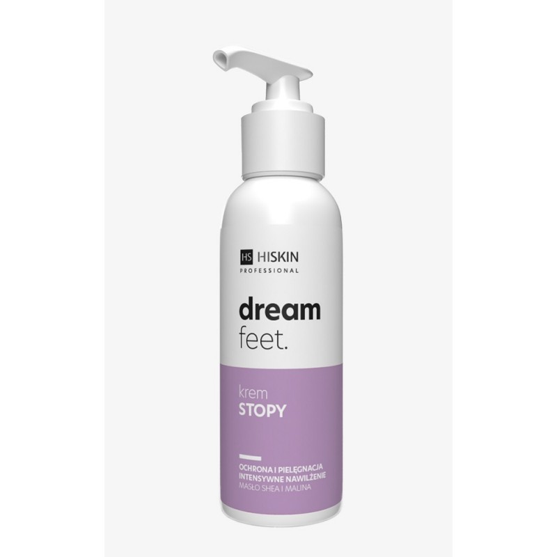 Krem nawilżający do stóp 200ml Hiskin Professional masło shea malina