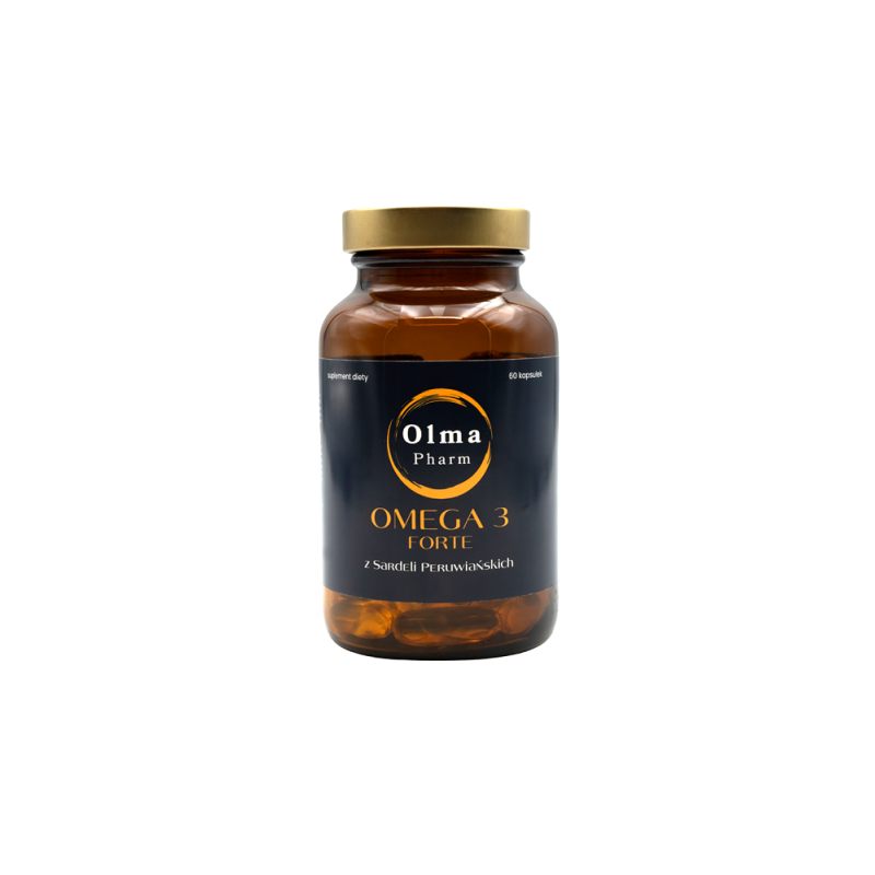 Omega 3 forte z Sardeli Peruwiańskich 60 kaps. Olma Pharm DHA EPA Kwas eikozapentaenowy