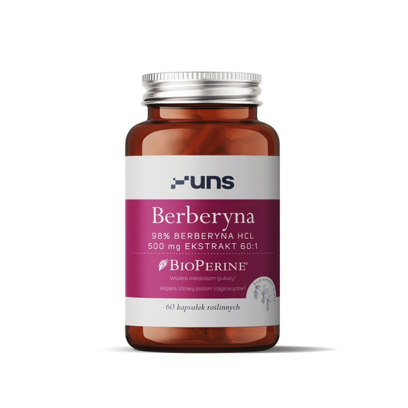 Berberyna 60 kaps. UNS BioPerine chlorowodorek berberyny Berberis Aristata