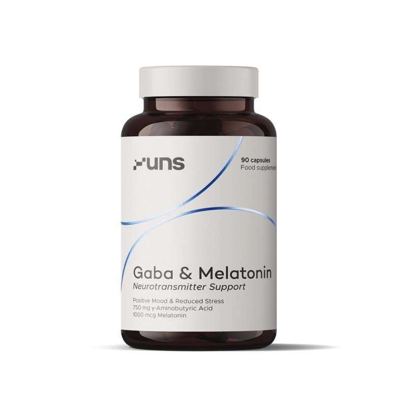 Gaba & Melatonin 90 kaps. UNS Kwas gamma-aminomasłowy melatonina
