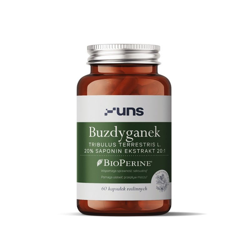 Buzdyganek 60 kaps. UNS Tribulus Terrestris saponiny BioPerine